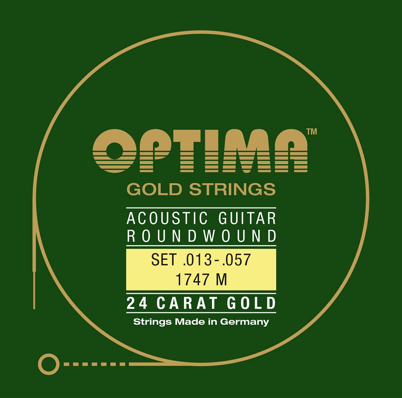 13-57 OPTIMA Akustik Gitarre 24K GOLD STRINGS (Акустическая гитара) - струны