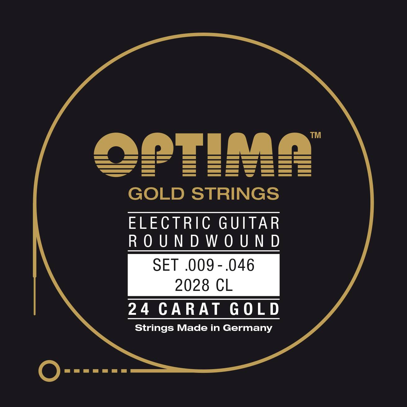 9-46 OPTIMA E-Gitarre 24K GOLD STRINGS (Электрогитара) - струны