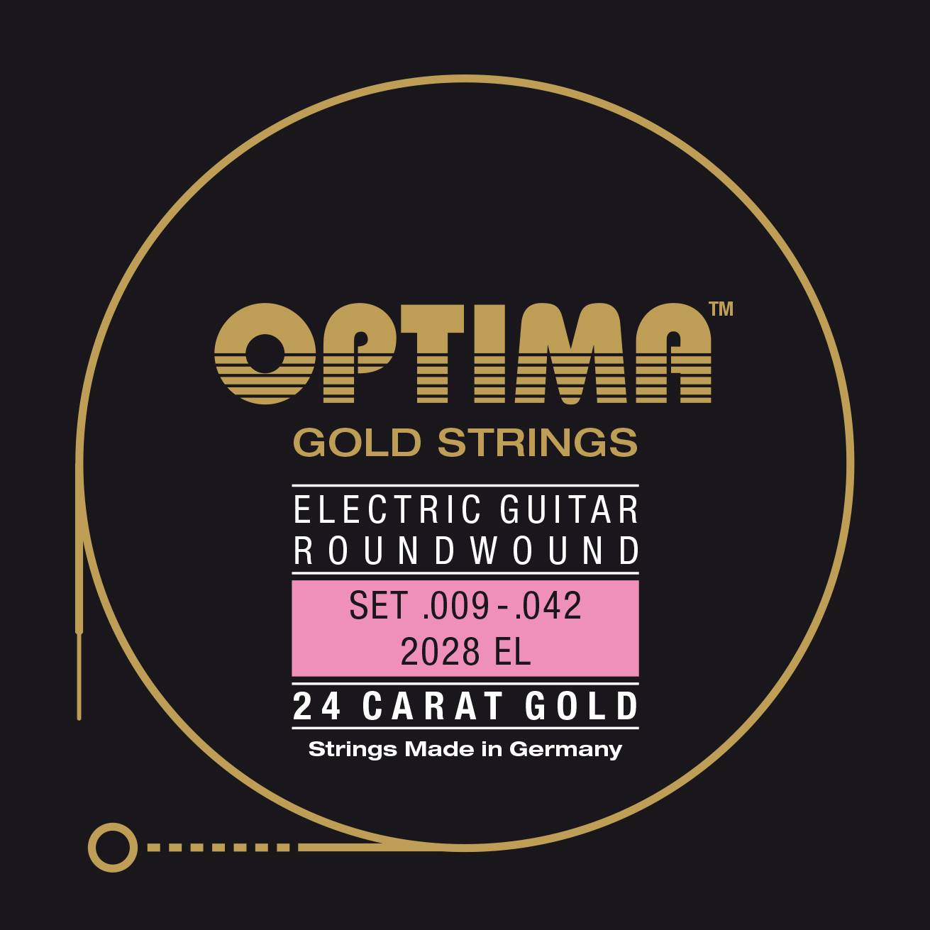9-42 OPTIMA E-Gitarre 24K GOLD STRINGS (Электрогитара) - струны