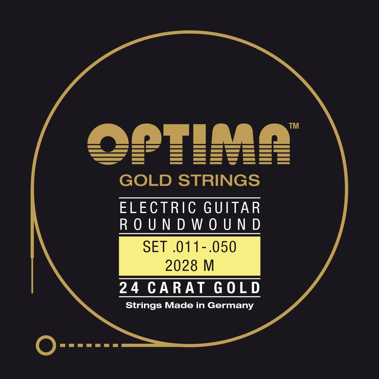 11-50 OPTIMA E-Gitarre 24K GOLD STRINGS (Электрогитара) - струны