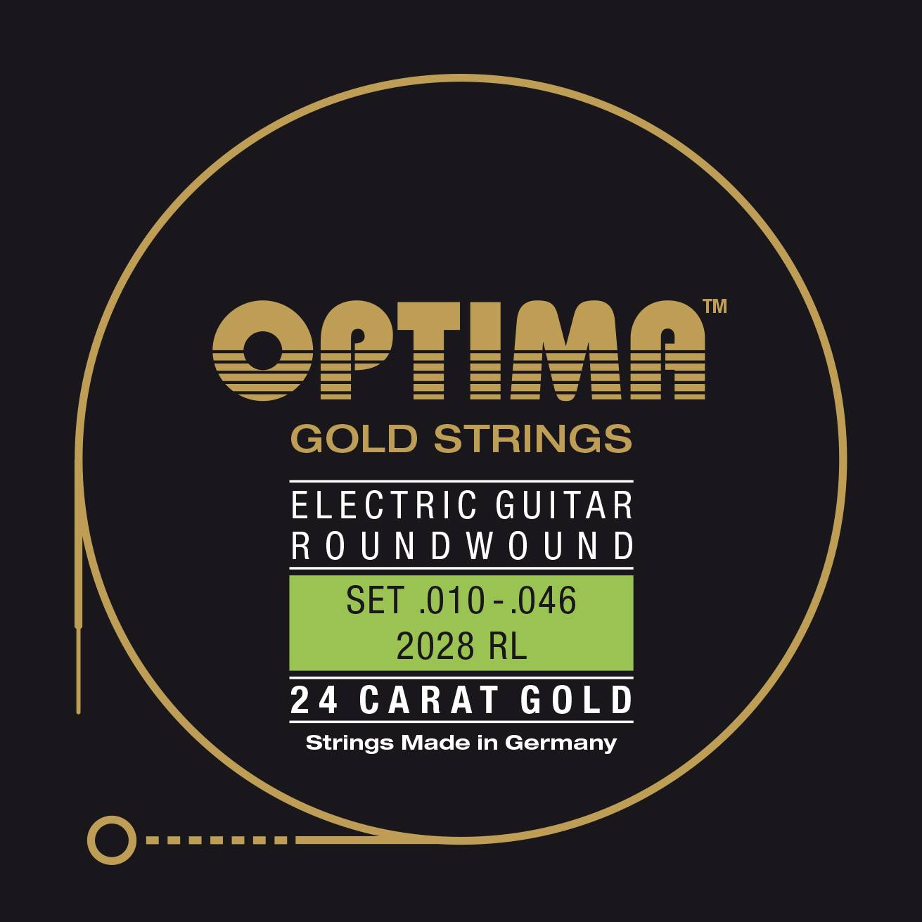 10-46 OPTIMA E-Gitarre 24K GOLD STRINGS (Электрогитара) - струны