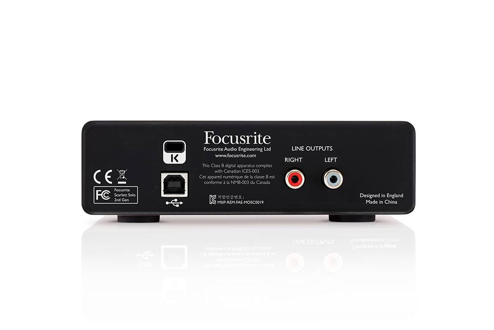 Аудиокарта Focusrite Scarlett Solo (2nd gen) - аксессуар для гитары