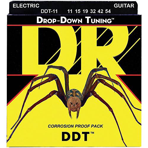 DR DDT-11 Drop-Down Tuning никелированные струны для электрогитары 11-54 для пониженных строёв
