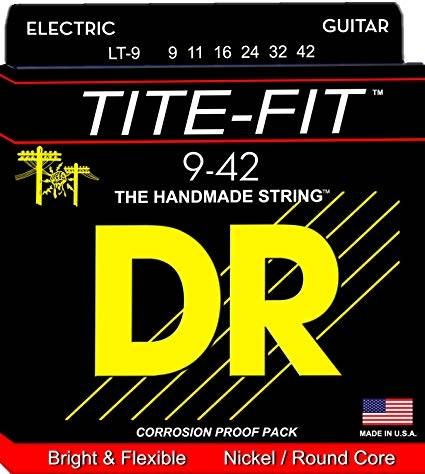 DR LT-9 Tite-Fit Nickel Plated никелированные струны для электрогитары 9-42