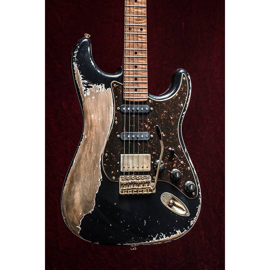 Xotic California Classic XSC-2 Black Super Heavy Aged - электрогитара