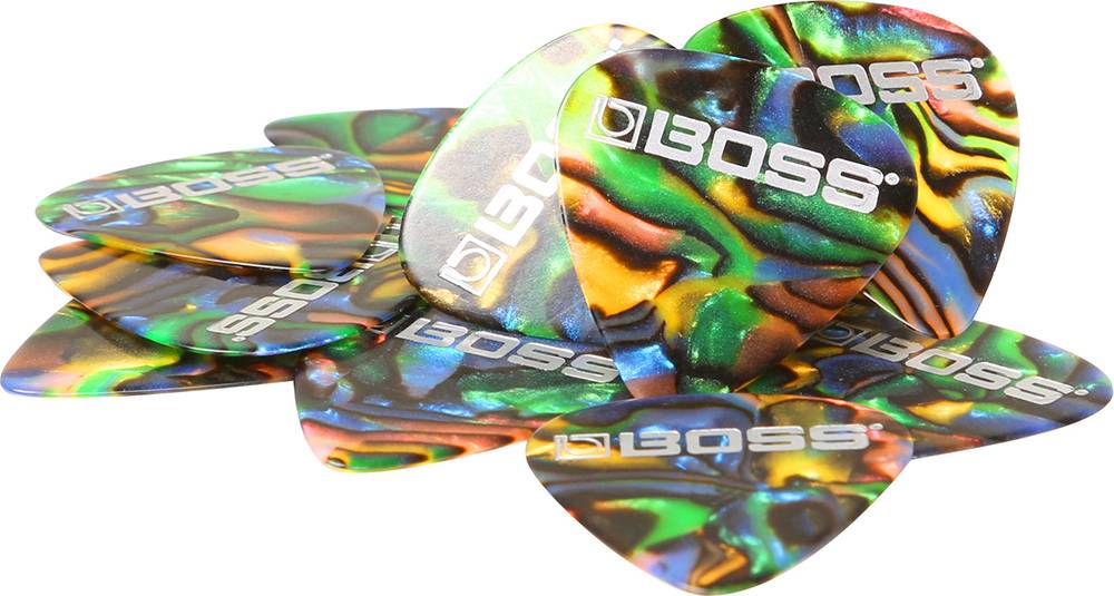 Медиатор Boss Celluloid Abalone Thin (12 шт.)