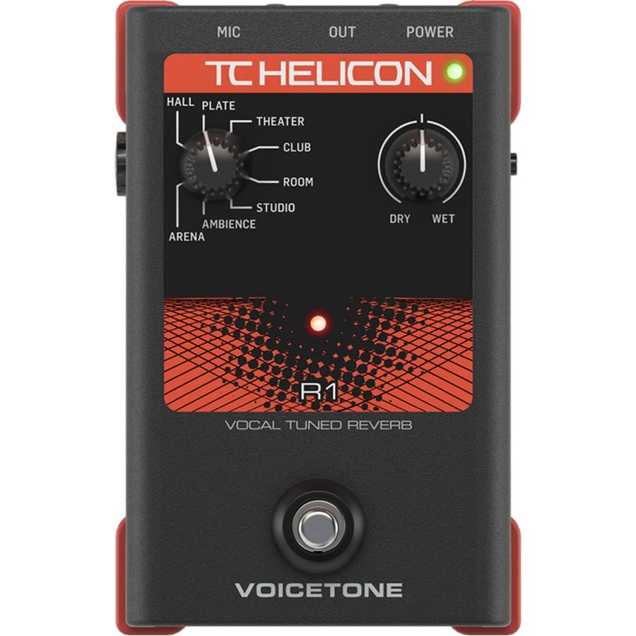 TC Helicon VOICETONE R1 VOCAL TUNED REVERB - вокальный эффект