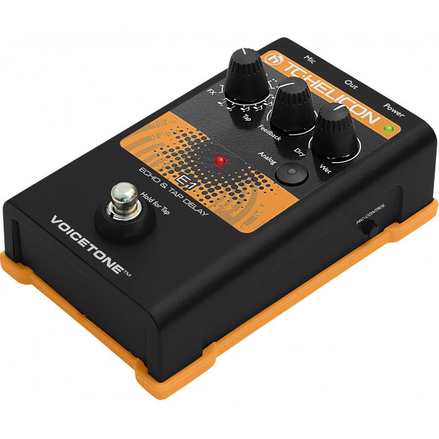 TC Helicon VOICETONE E1 ECHO & TAP DELAY - вокальный эффект