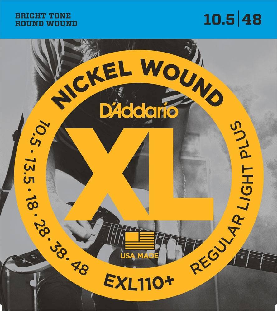 D`Addario EXL110+ никелированные струны для электрогитары 10.5-48