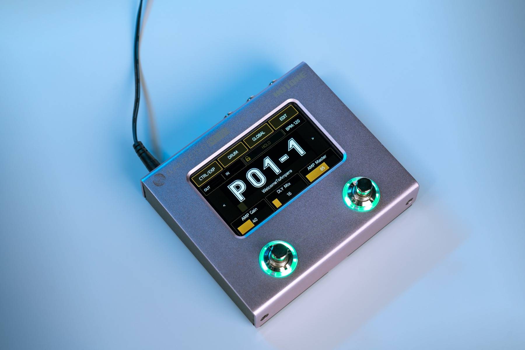 Hotone Ampero Mini MP50PT Guitar Multi Effects Processor Touch Screen Modeling IR Cabinets - гитарный процессор, русский интерфейс, глобальная версия