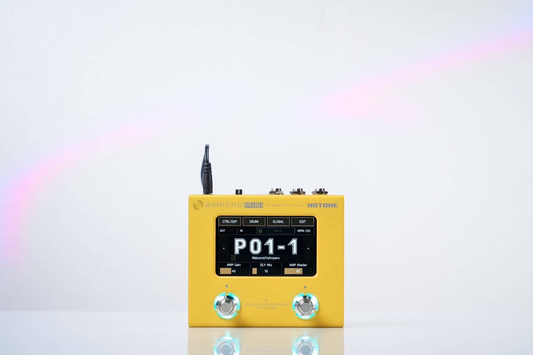 Hotone Ampero Mini MP50MG Guitar Multi Effects Processor Touch Screen Modeling IR Cabinets - гитарный процессор, русский интерфейс, глобальная версия