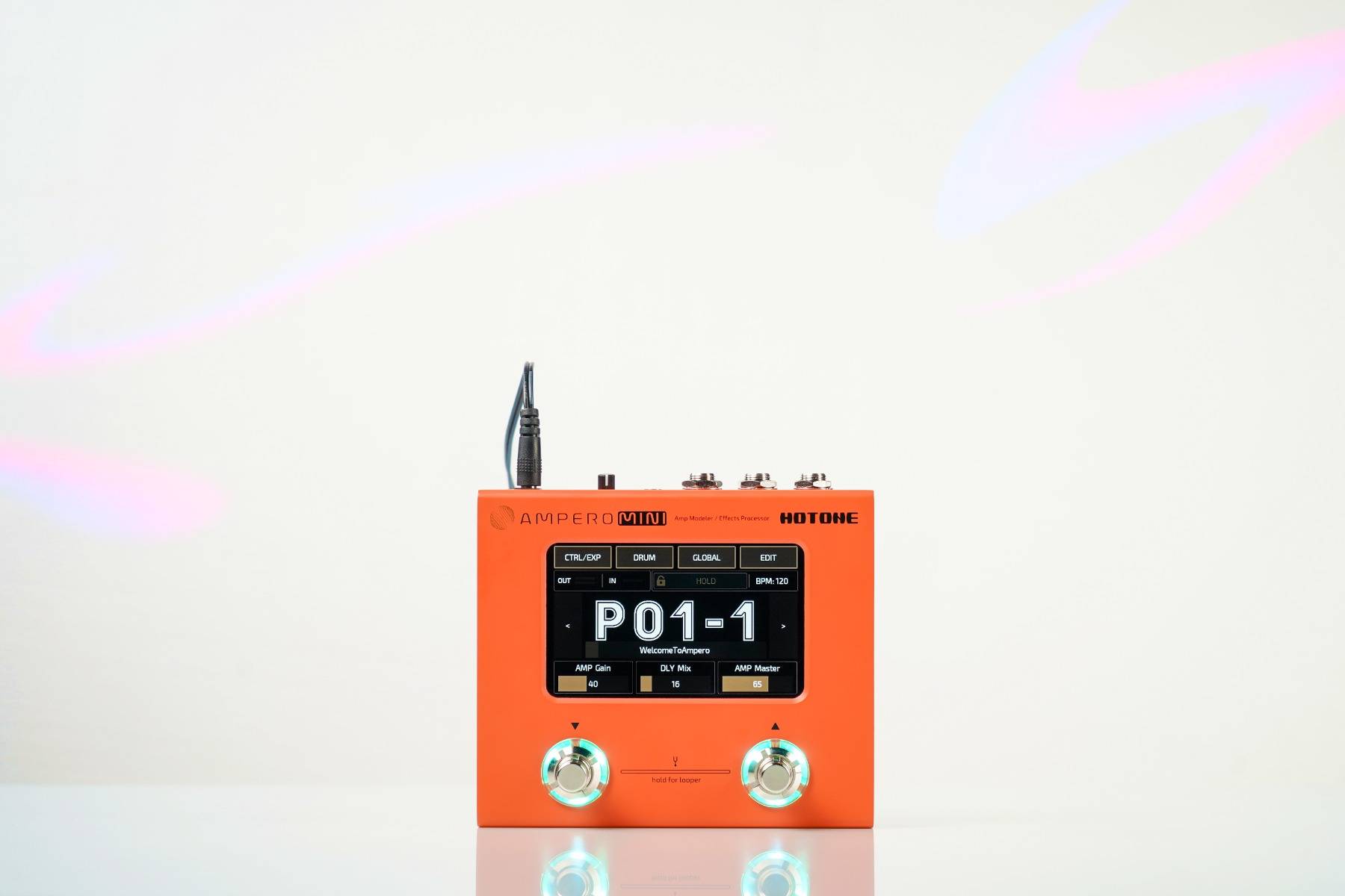 Hotone Ampero Mini MP50OR Guitar Multi Effects Processor Touch Screen Modeling IR Cabinets - гитарный процессор, русский интерфейс, глобальная версия