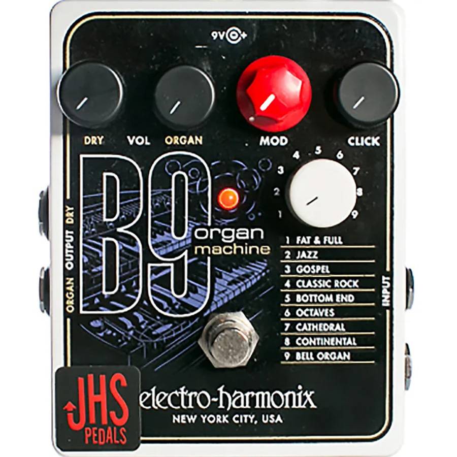 Electro-Harmonix (EHX) B9 organ machine (JHS Pedals Mods - expression jack mod) - гитарный эффект