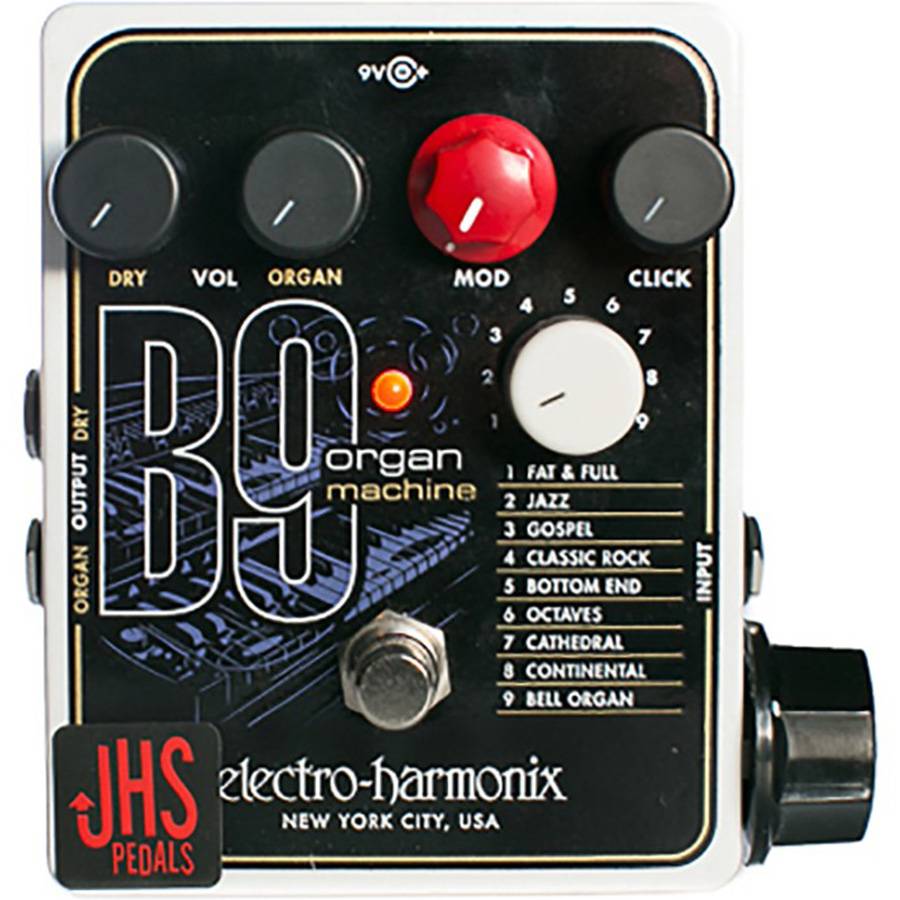 Electro-Harmonix (EHX) B9 organ machine (JHS Pedals Mods - expression knob mod) - гитарный эффект