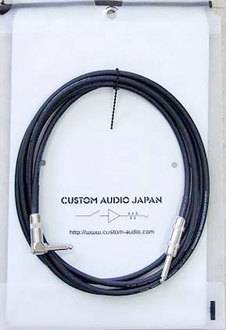 Инструментальный кабель Custom Audio Japan 1 метр, прямой-угловой