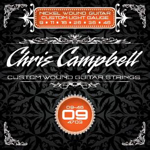 Chris Campbell Electric Custom Light 9-46 - струны