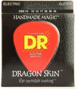 DR DSE-10 Dragon Skin Clear Coated струны с защитным покрытием для электрогитары 10-46