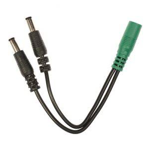 Voodoo Lab кабель для питания устройств, двойной, удваивающий силу тока, 2,1мм на 2,1мм (прямые оконечники)