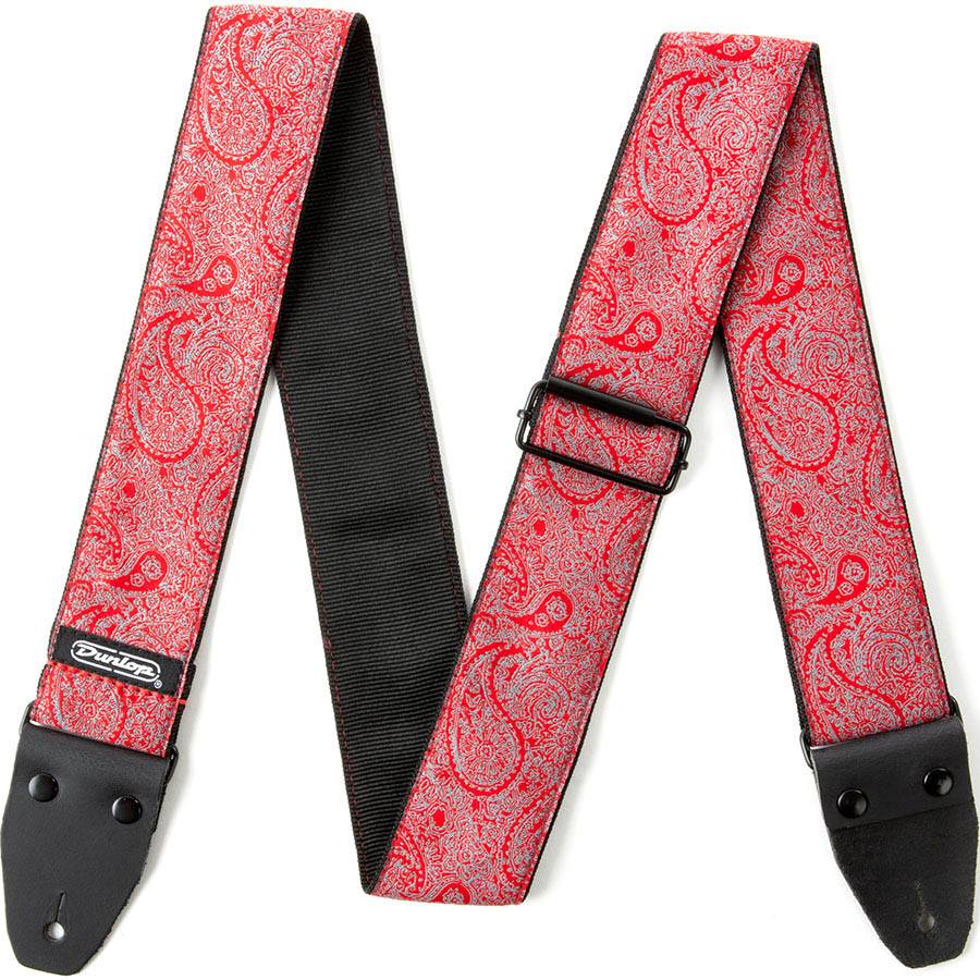 Dunlop Jacquard Paisley Red Strap - гитарный ремень