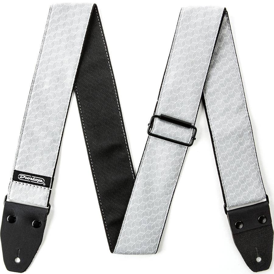Dunlop Jacquard Cube Hatch Light Grey Strap - гитарный ремень
