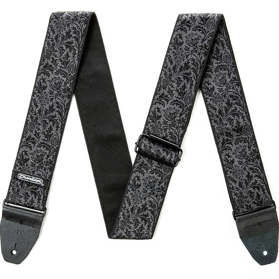 Dunlop Jacquard Black Thistle Strap - гитарный ремень