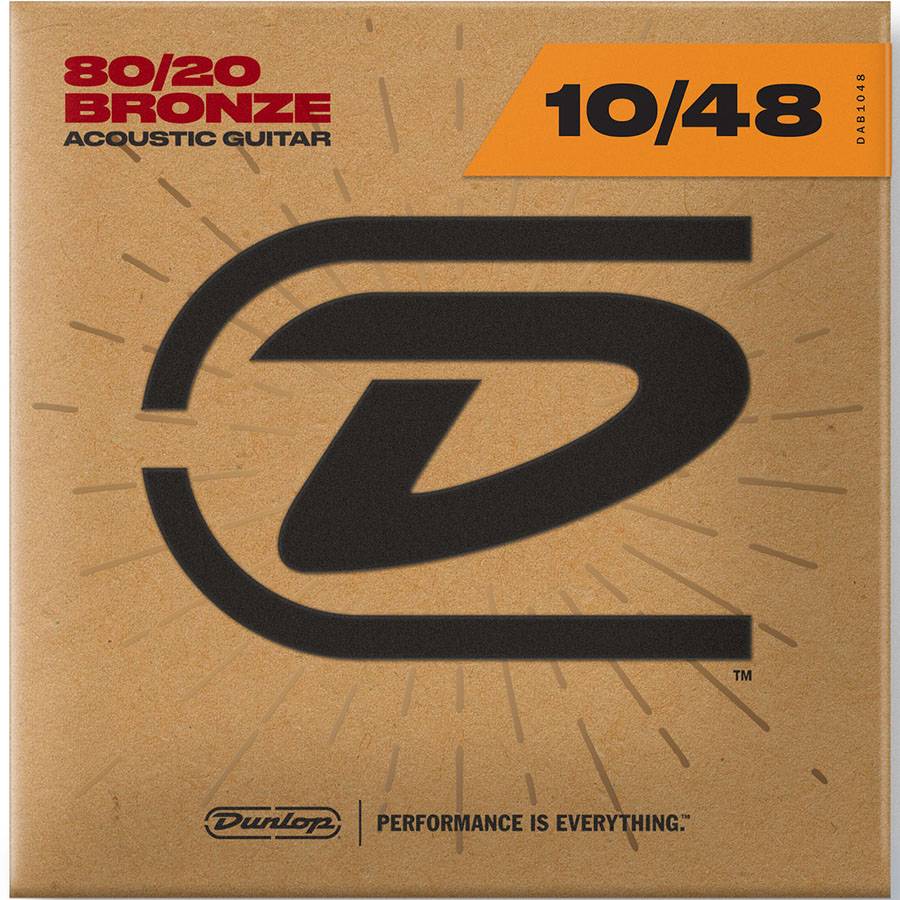 Dunlop DAB1048 струны для акустической гитары из бронзы 10-48