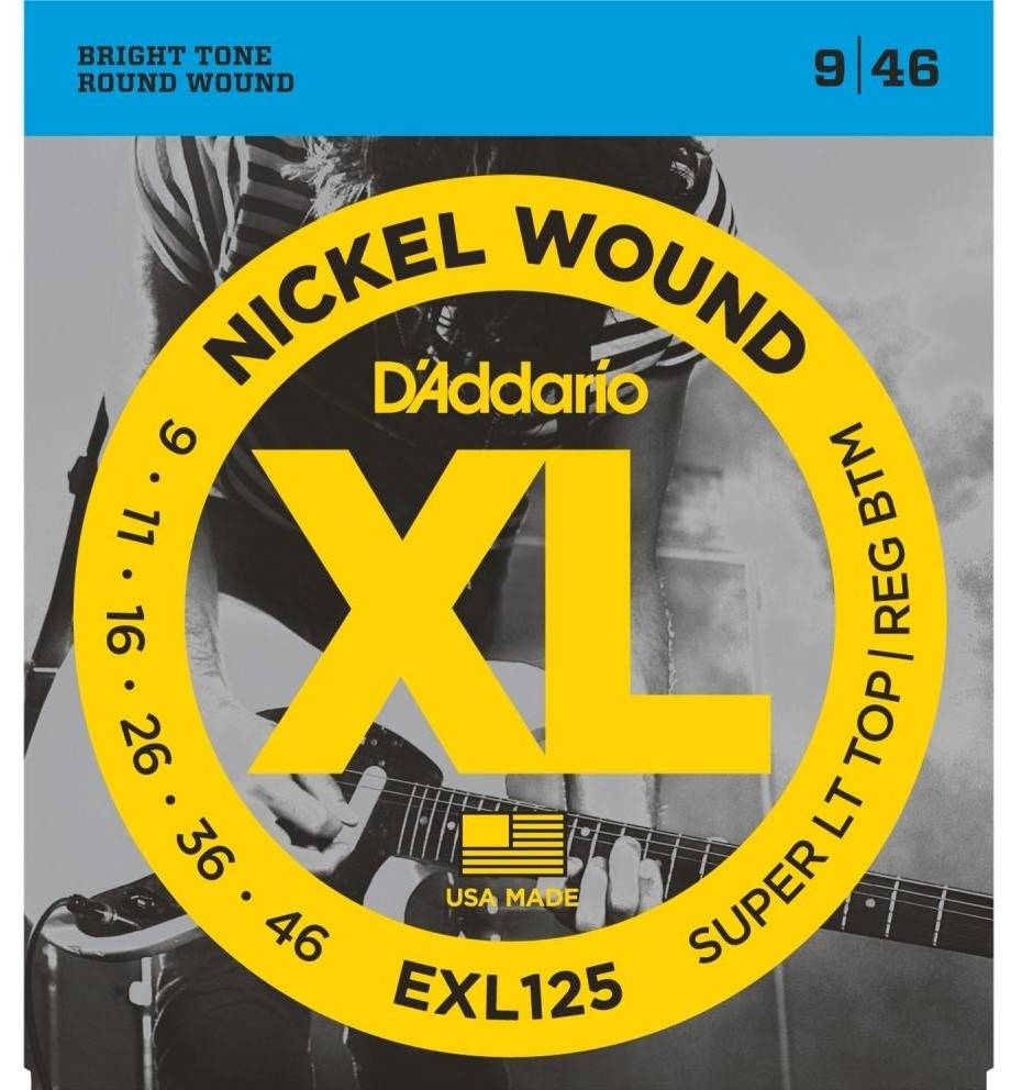 D`Addario EXL125 никелированные струны для электрогитары 9-46