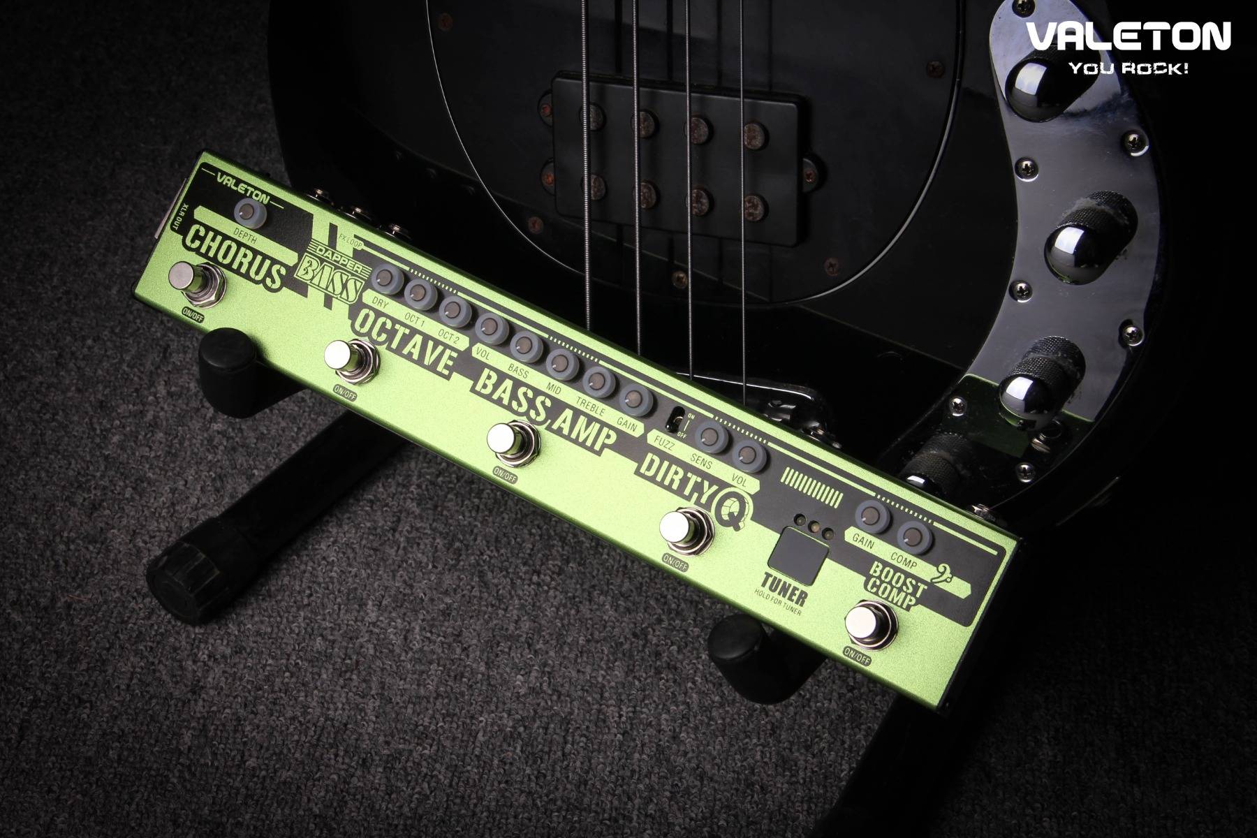 Valeton Dapper Bass VES-2 Bass Effect Strip - Педаль для Баса с Тюнером Октавером Компрессором Амп Симулятором