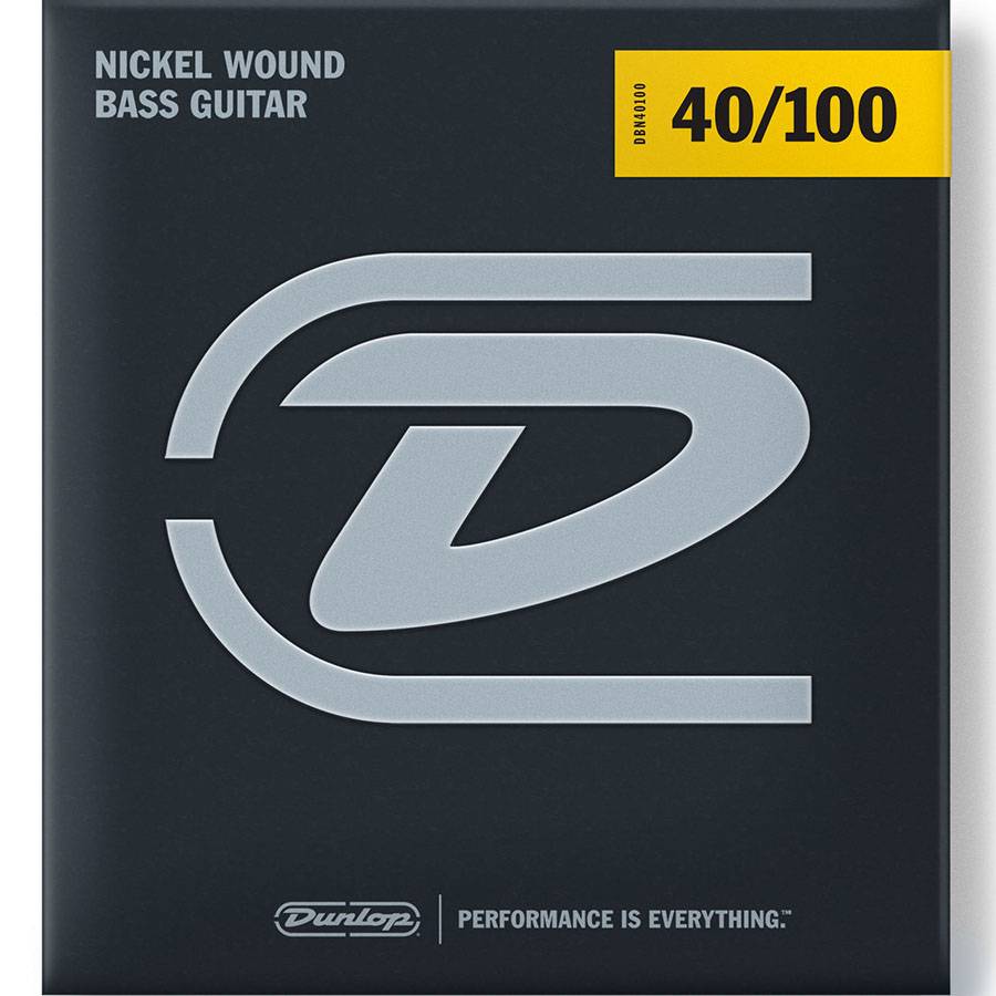 Dunlop DBN40100 Nickel Wound никелированные струны для четырёхструнной бас-гитары 40-100