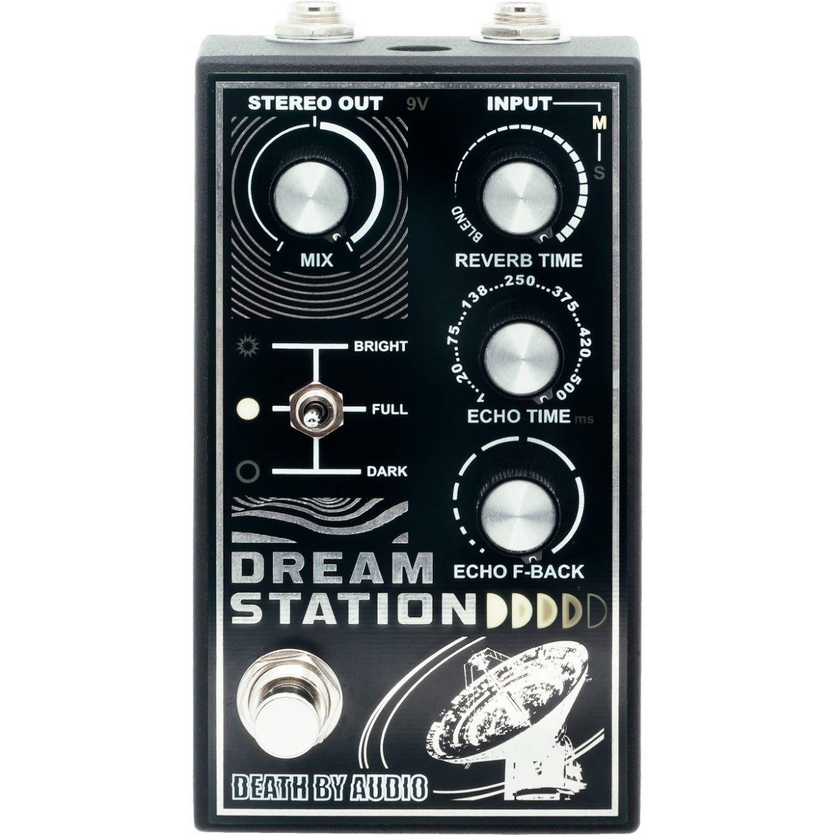 Death By Audio Dream Station — стерео reverb/delay педаль с фильтрами Bright, Full и Dark