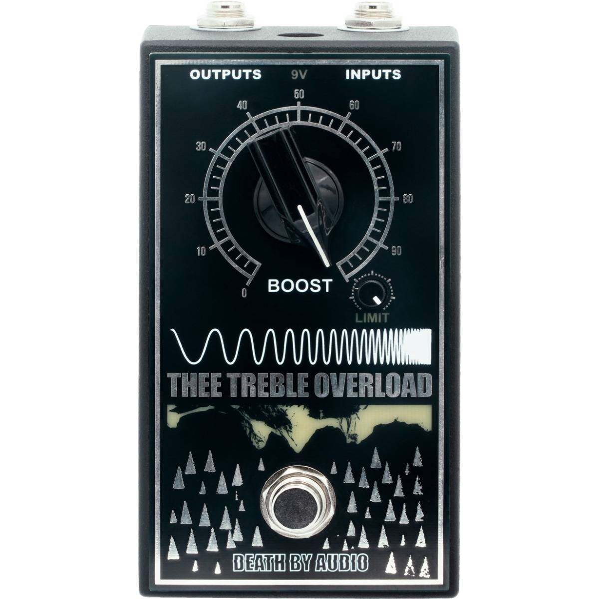 Death By Audio Thee Treble Overload — стерео treble booster / boost-overdrive с Limit