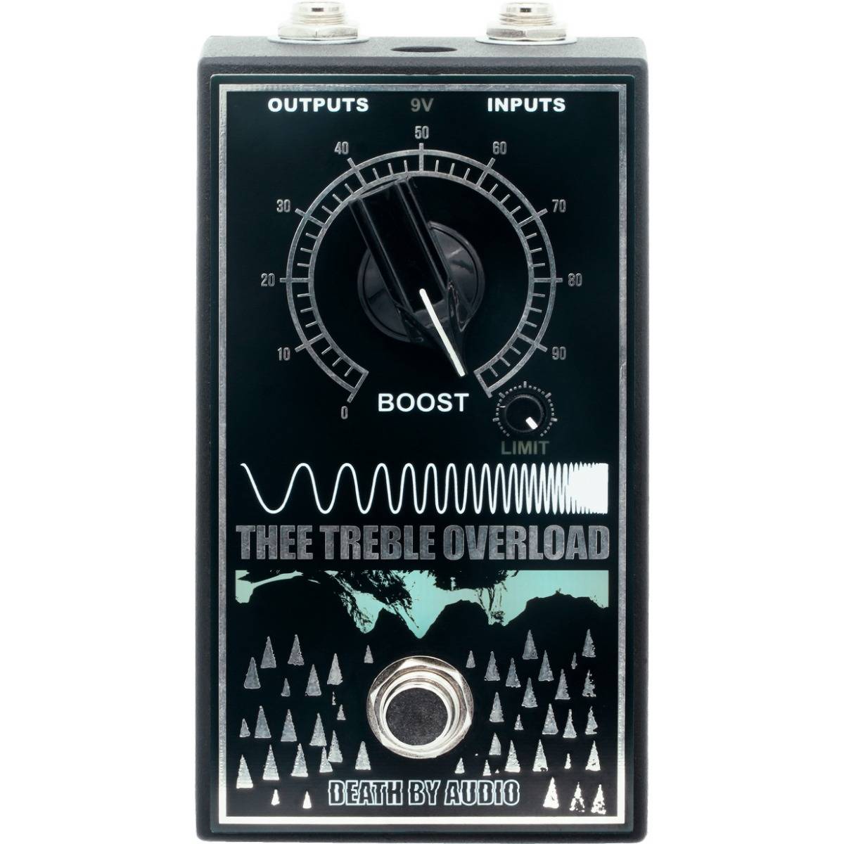 Death By Audio Thee Treble Overload — стерео treble booster / boost-overdrive с Limit