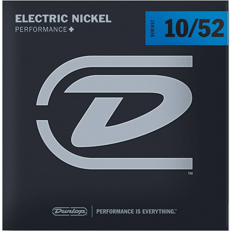 Dunlop Perfomance+ DEN1052 струны для электрогитары из никелированной стали 10-52