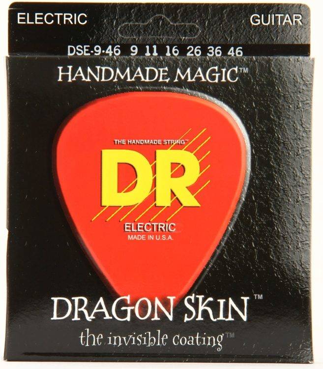 DR DSE-9/46 Dragon Skin Clear Coated струны с защитным покрытием для электрогитары 9-46