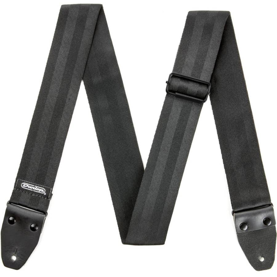 Dunlop Deluxe Seatbelt Strap Black - ремень