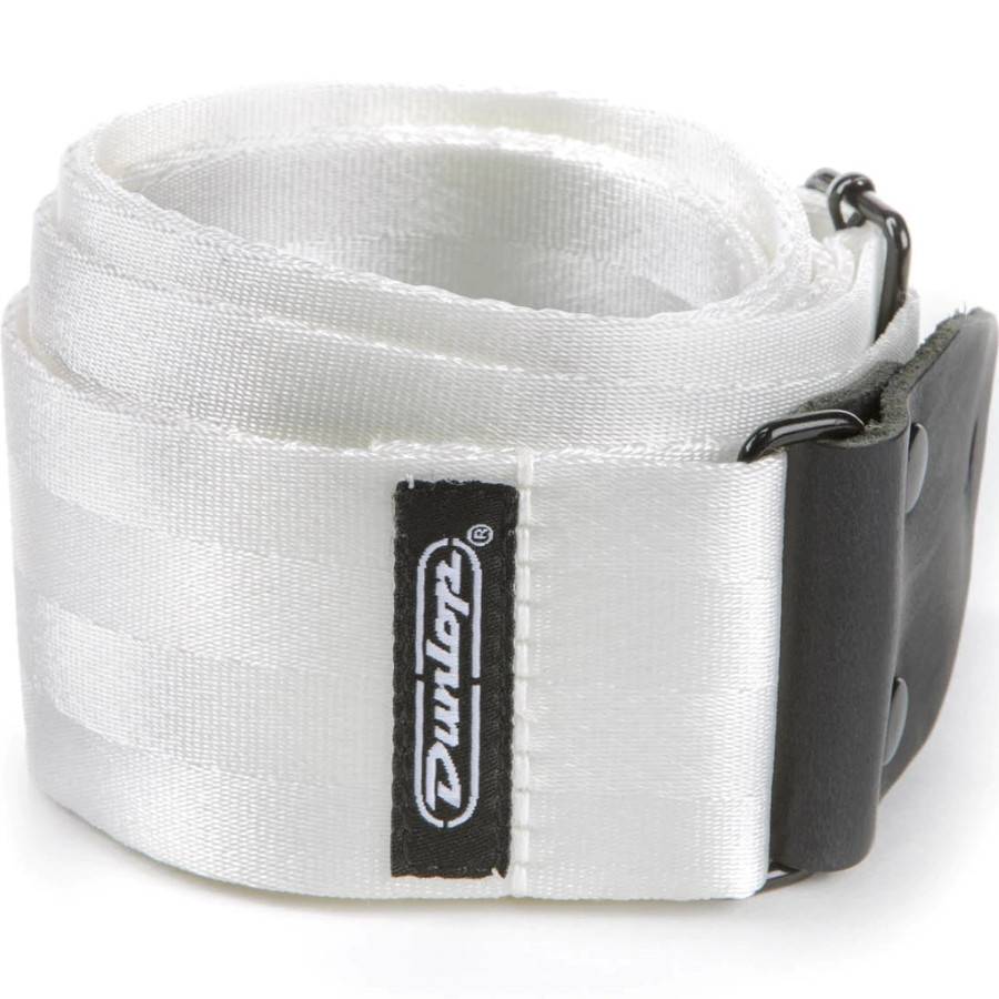 Dunlop Deluxe Seatbelt Strap White - ремень