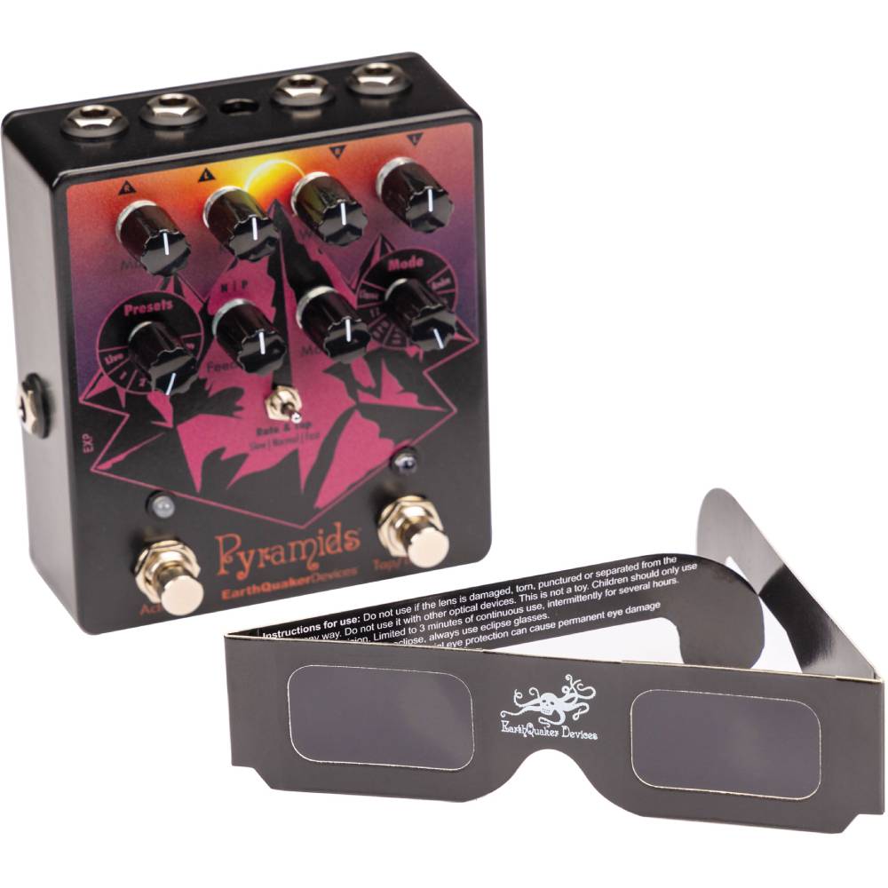 EarthQuaker Devices Solar Eclipse Pyramids Stereo Flanger - гитарный эффект фленджер