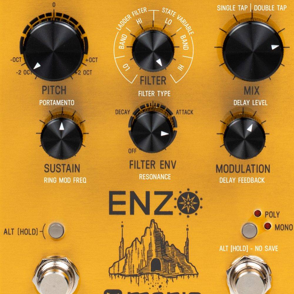 Meris Enzo Alt Function Overlay - бумажная вставка для гитарной педали Meris