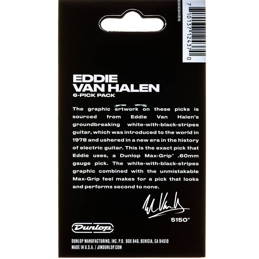 Медиаторы Dunlop EVH Player's Packs VHI Max-Grip 0.60 мм (6 шт)