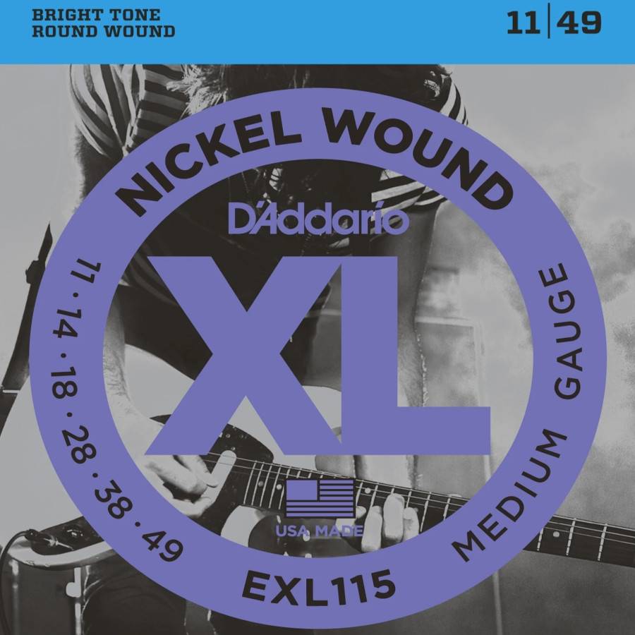 D`Addario EXL115 XL никелированные струны для электрогитары 11-49