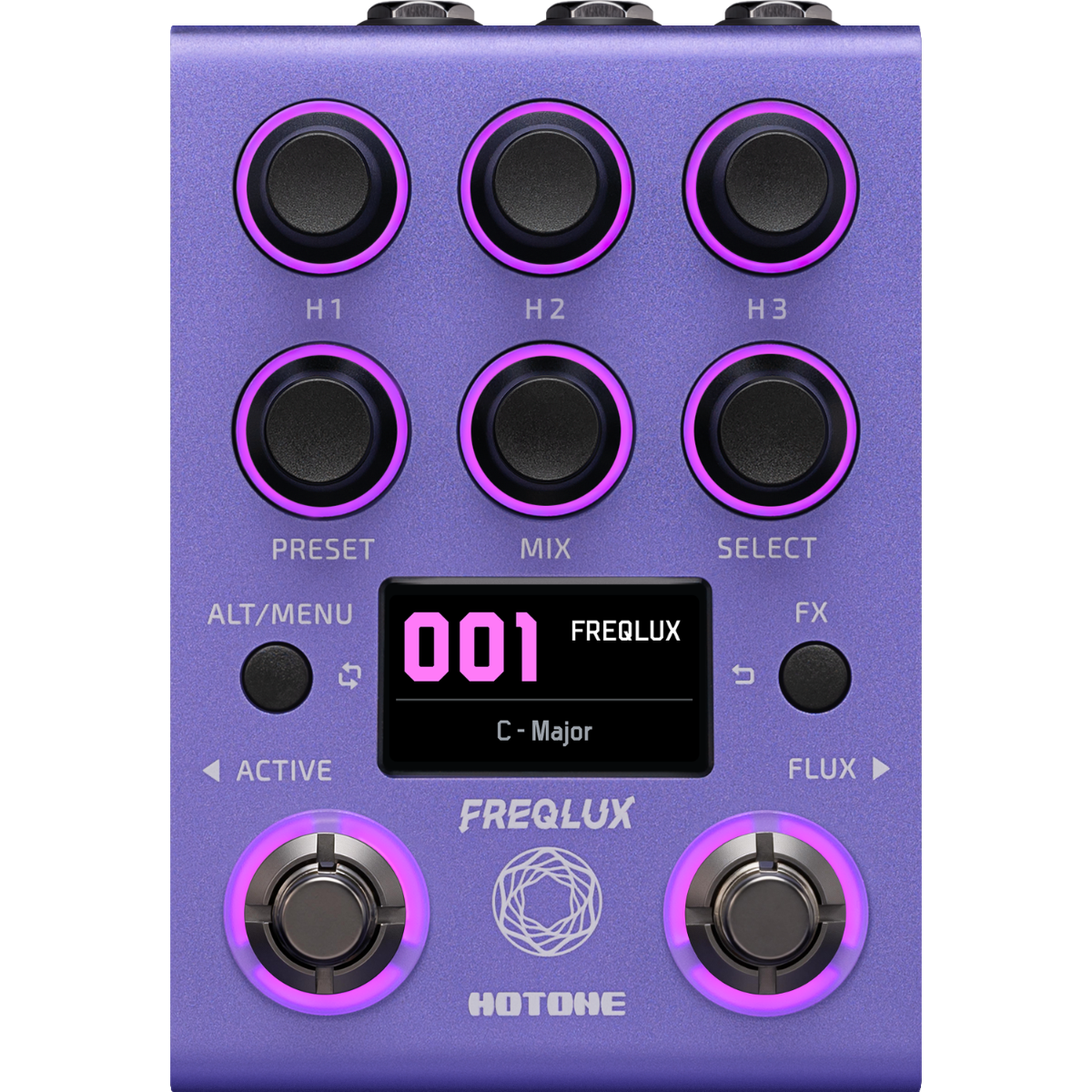 Hotone Freqlux - трёхголосный полифонический питч-шифтер со стерео и MIDI