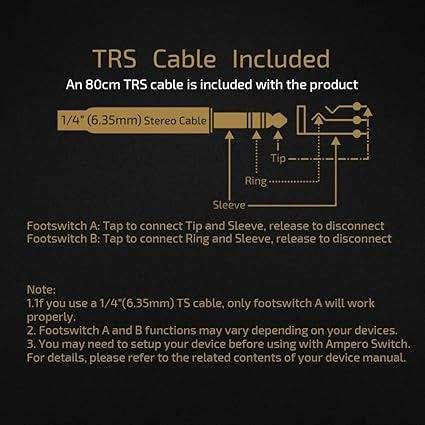 Комплект - процессор HOTONE Ampero Mini MP50VN и 2-кнопочный переключатель Ampero FS-1