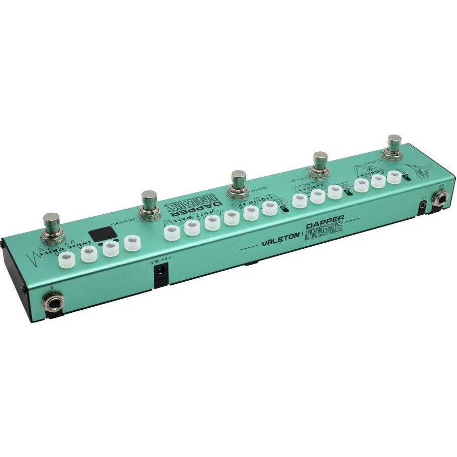 Valeton Dapper Indie — мультиэффект для электрогитары с fuzz, drive, delay, reverb, модуляцией и кабсимом