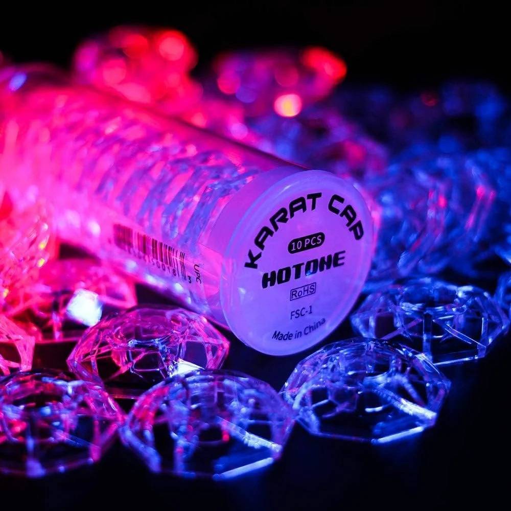 Hotone Karat Cap Transparent Footswitch Cover Switch Protector Stomp Knob Pedal Top - насадка на кнопку педали 10шт в упаковке