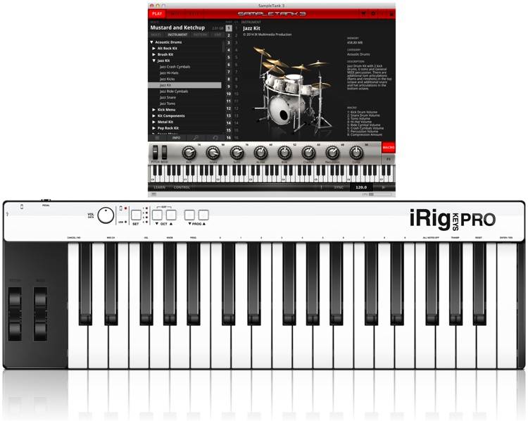 iRig KEYS PRO + SampleTank 3 - аксессуар для гитары