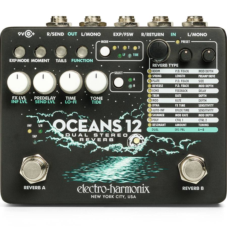 Electro-Harmonix (EHX) Oceans 12 - гитарный эффект