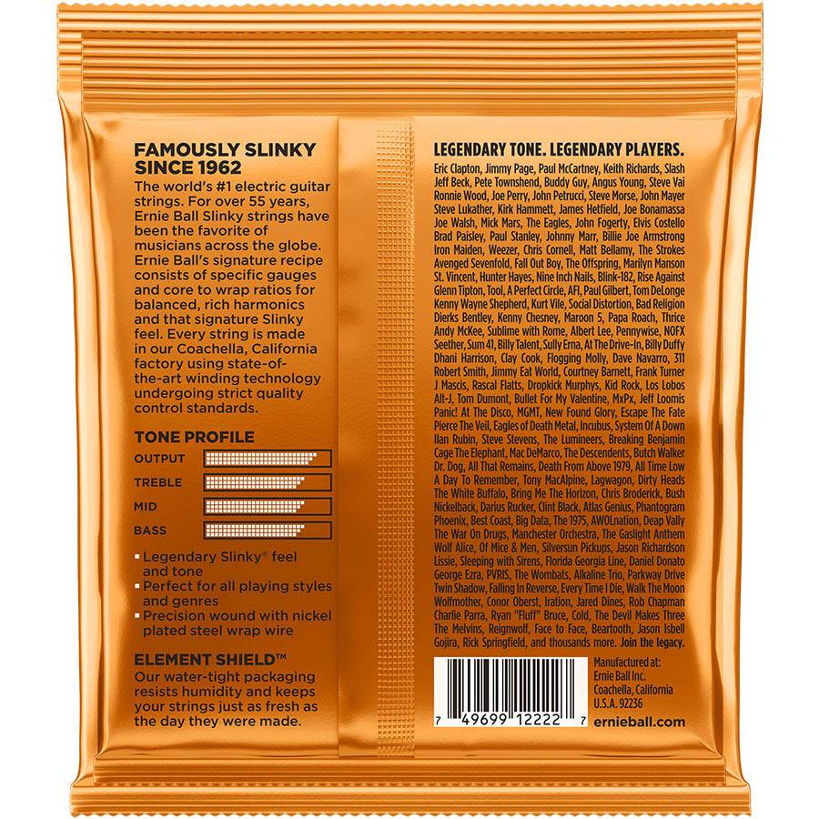 Ernie Ball 2222 Nickel Wound Hybrid Slinky струны для электрогитары из никелированной стали 9-46