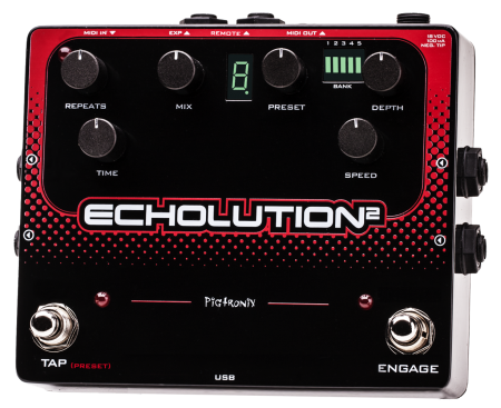 Pigtronix Echolution 2 Delay - гитарный эффект