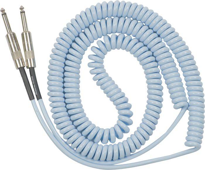 Инструментальный витой кабель Lava, 6 метров, прямой-угловой (светло-синий)