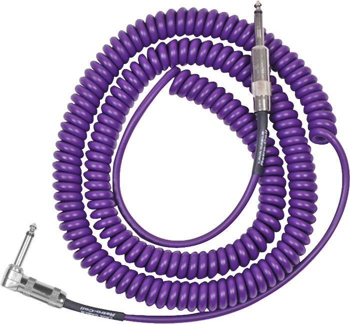 Инструментальный витой кабель Lava, 6 метров, прямой-угловой (фиолетовый)